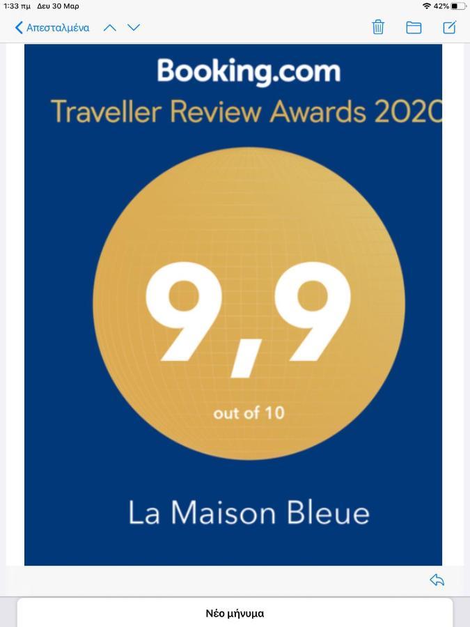 La Maison Bleue Apartment Lixouri Luaran gambar